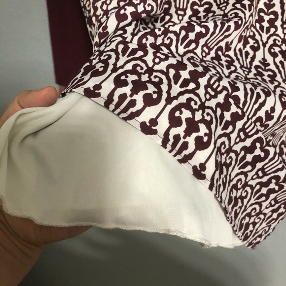 Everly Burgundy long sleeve mini dress - Picture 8 of 9